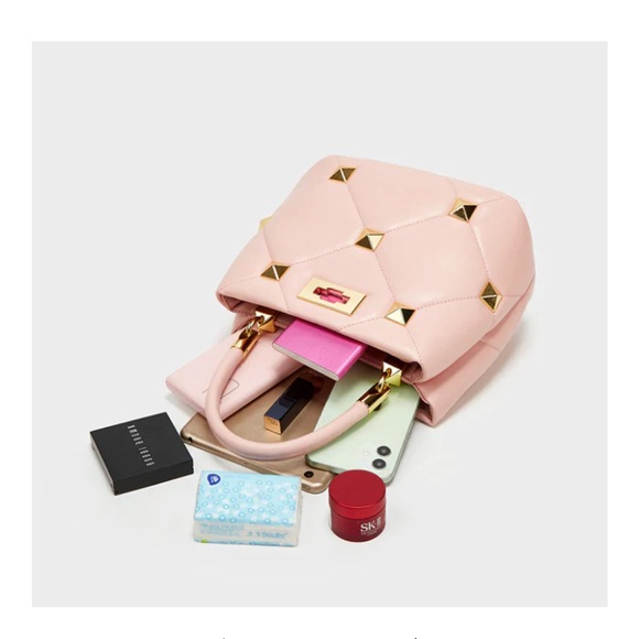 Inspired Designer Rock Stud Crossbody Handbag NEW - Picture 3 of 7